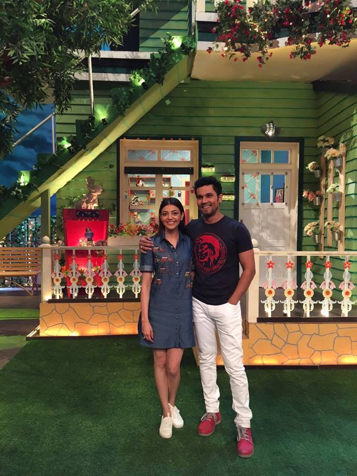 Randeep Hooda And Kajal Aggarwal On The Sets of Kapil Sharma Show