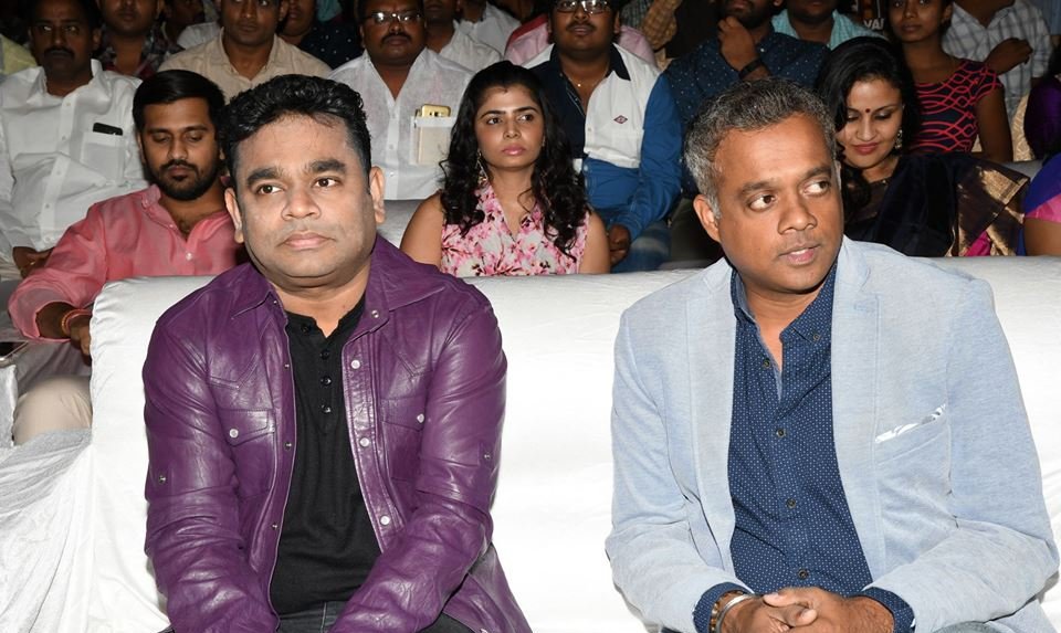 GVM and AR Rahman at Sahasam Swasaga Sagipo Audio Launch