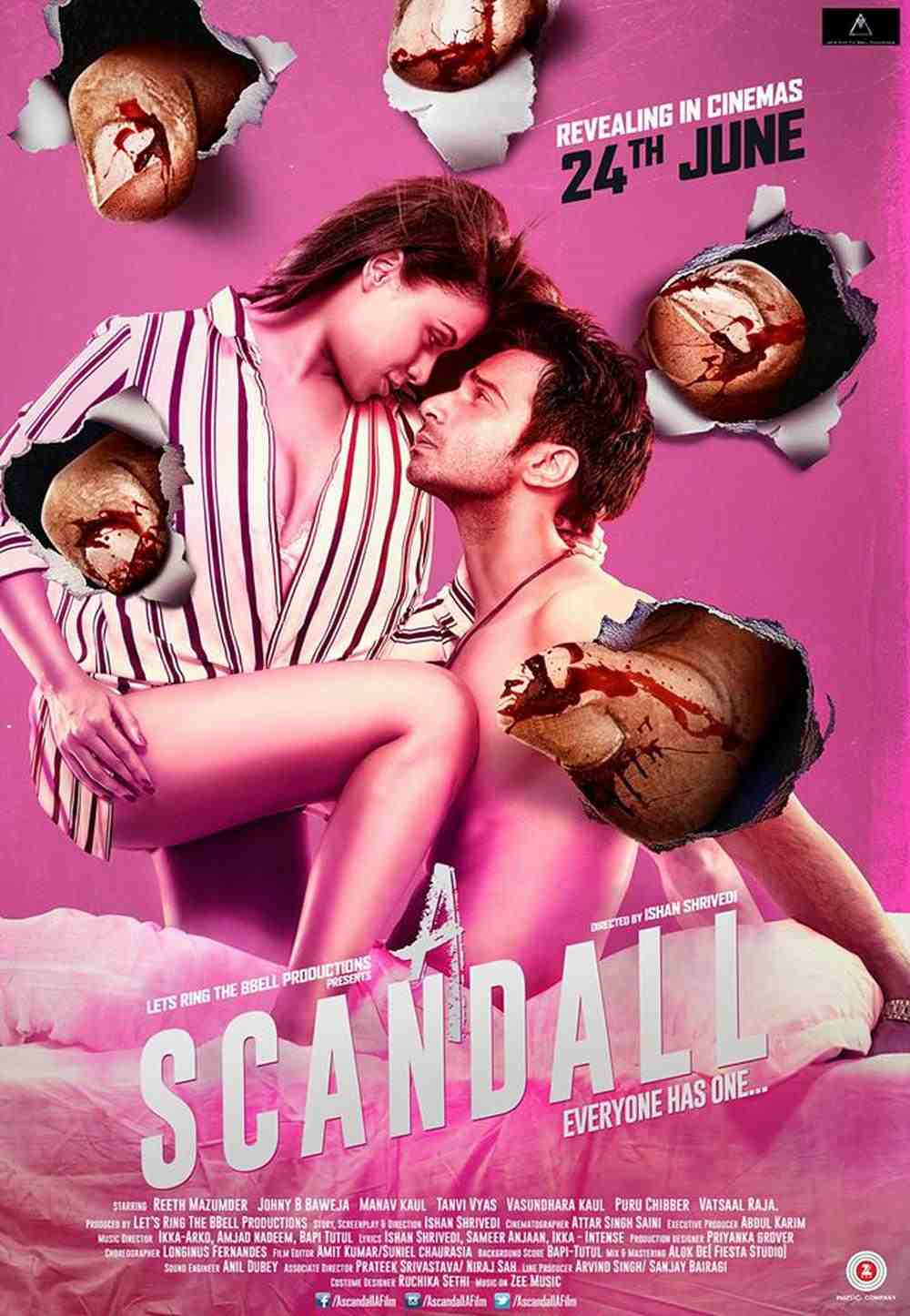 A Scandall Hindi Movie Posters starring Johnny Baweja, Reeth Mazumder
