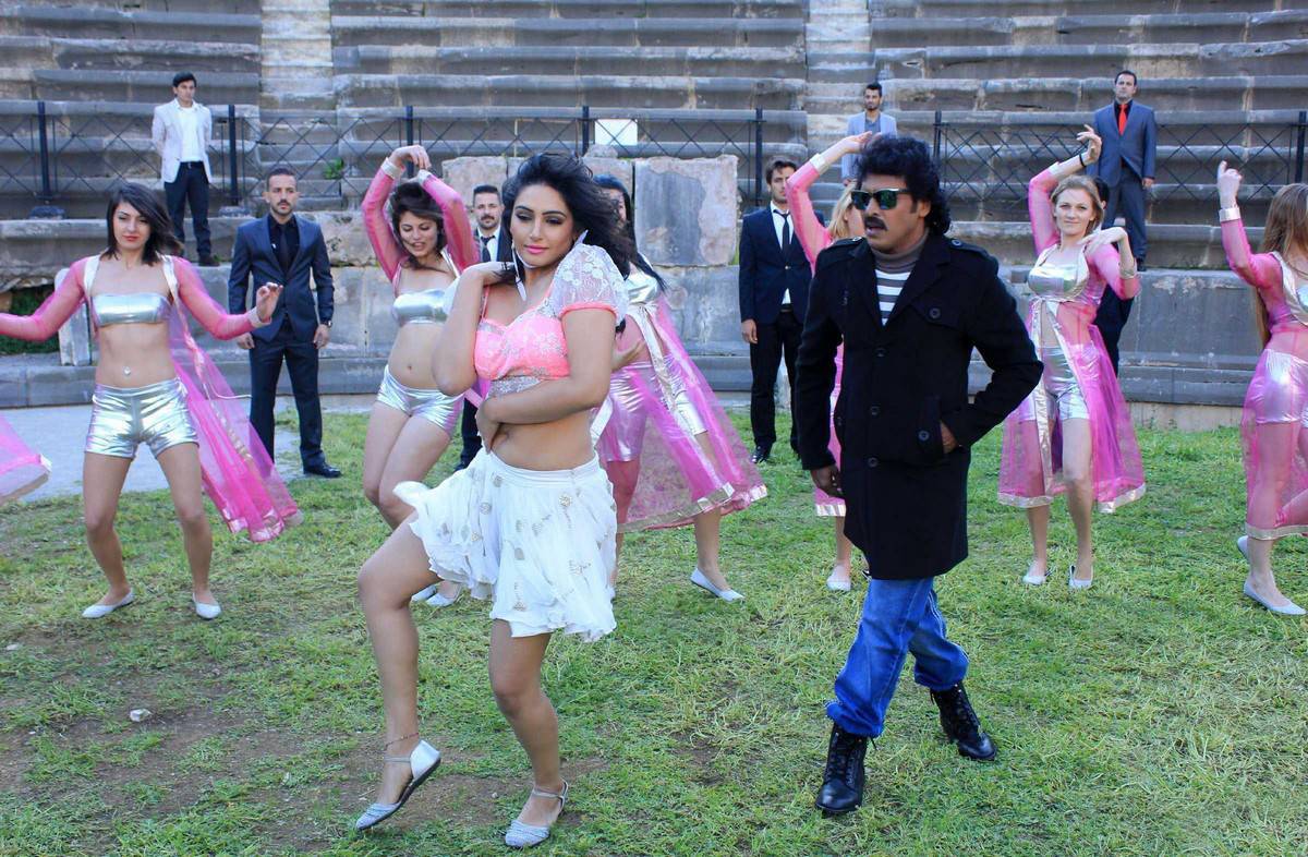 Upendra, Ragini Dwivedi stills from Brahmana Movie