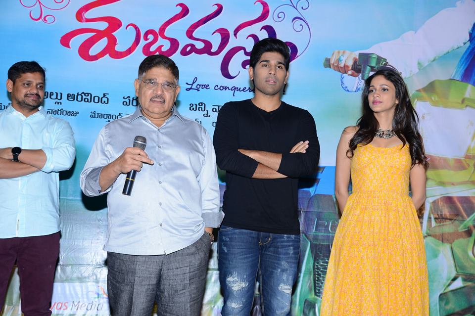 Allu Sirish-Lavanya Tripathi Starrer Srirastu Subhamastu Movie Song Launch Stills