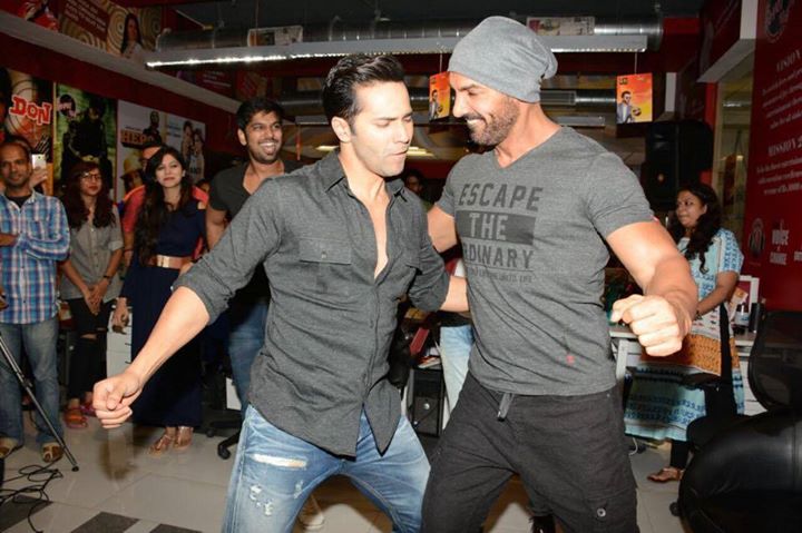  John Abraham and Varun Dhawan stills from the sets of Dishoom