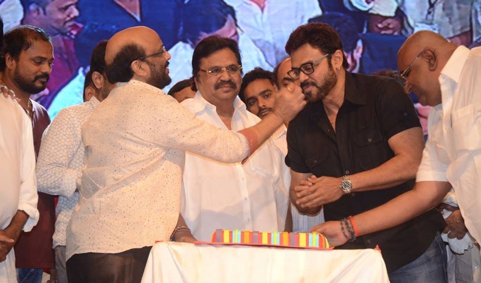 Venkatesh, director Maruthi at Babu Bangaram Audio Launch Stills