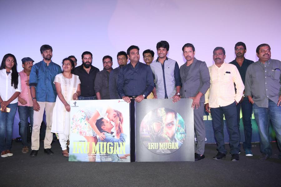 Iru Mugan Audio Launch Stills | Sivakarthikeyan, Harris Jayaraj, Vikram, Nivin Pauly, Riythvika