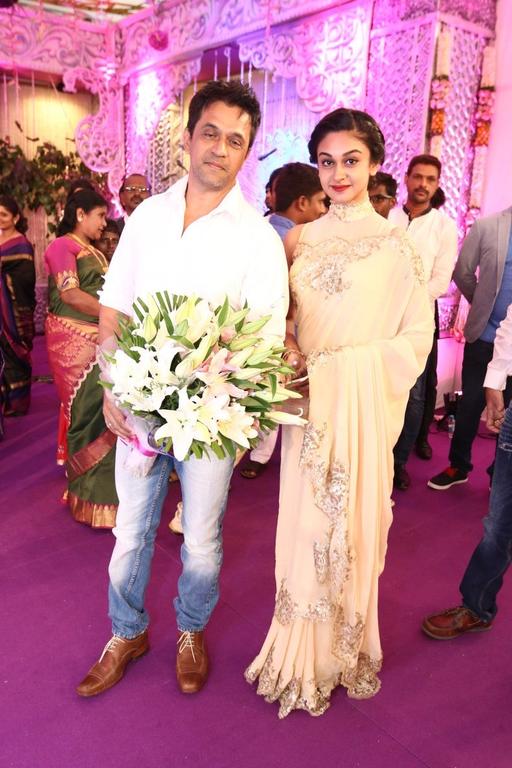 Rayane and Cricketer Abhimanyu Mithun Weeding Stills - Arjun, Aishwarya Arjun