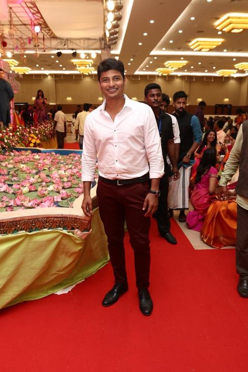 Rayane and Cricketer Abhimanyu Mithun Weeding Stills - Jiiva