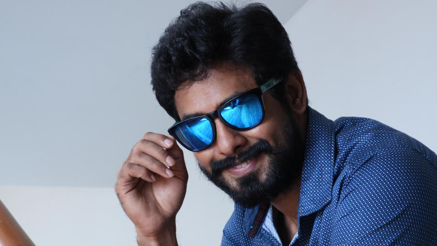 Actor Aari in  Nagesh Thiraiyarangam