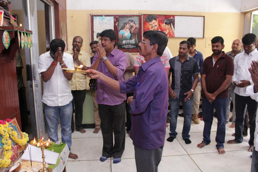 The dubbing of Dhansika’s upcoming film “Rani” has started with pooja yesterday