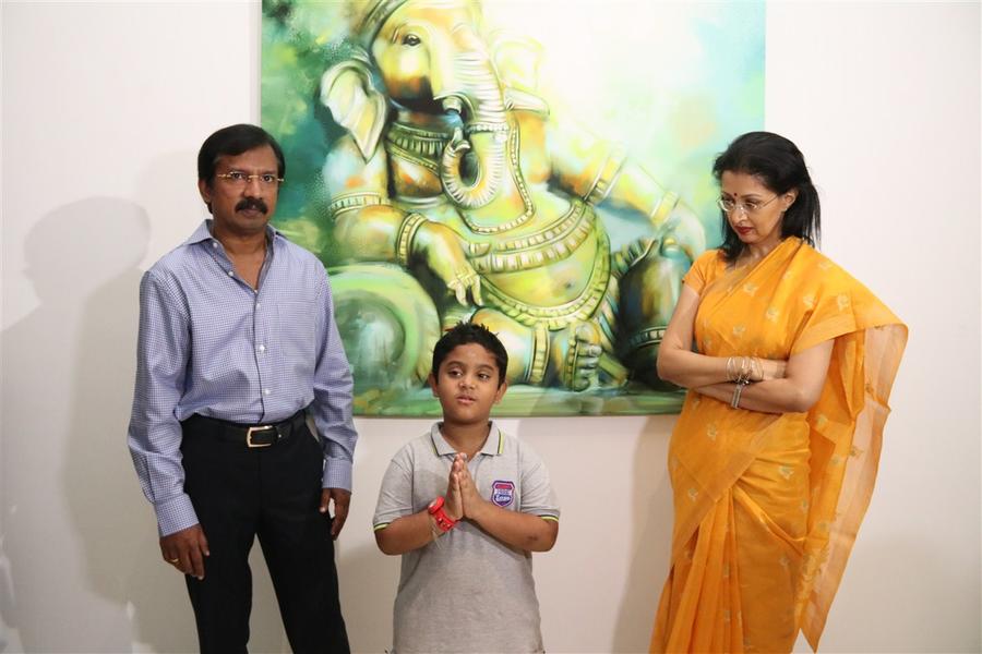 The participants of Ganesh 365 art exhibition were honoured by Gautami