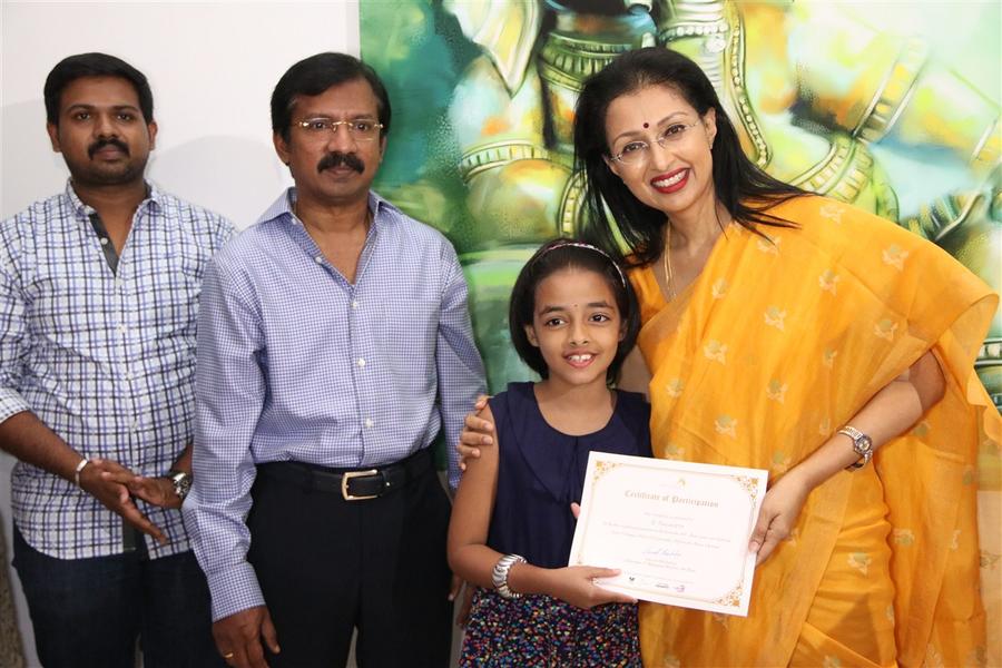 The participants of Ganesh 365 art exhibition were honoured by Gautami