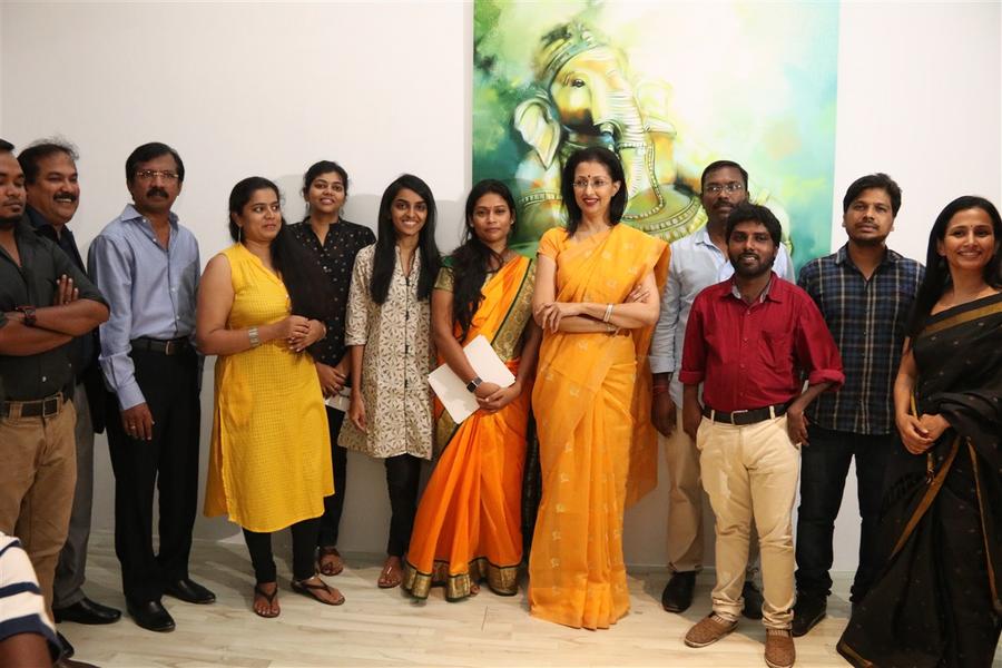 The participants of Ganesh 365 art exhibition were honoured by Gautami