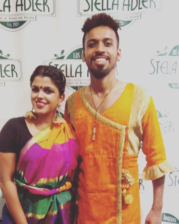 Pooja Devariya and Mathivanan Rajendran Hollywood Journey Stills