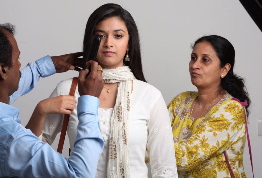 Costume Designer Anu Parthasarathy with Keerthy Suresh - Remo working stills