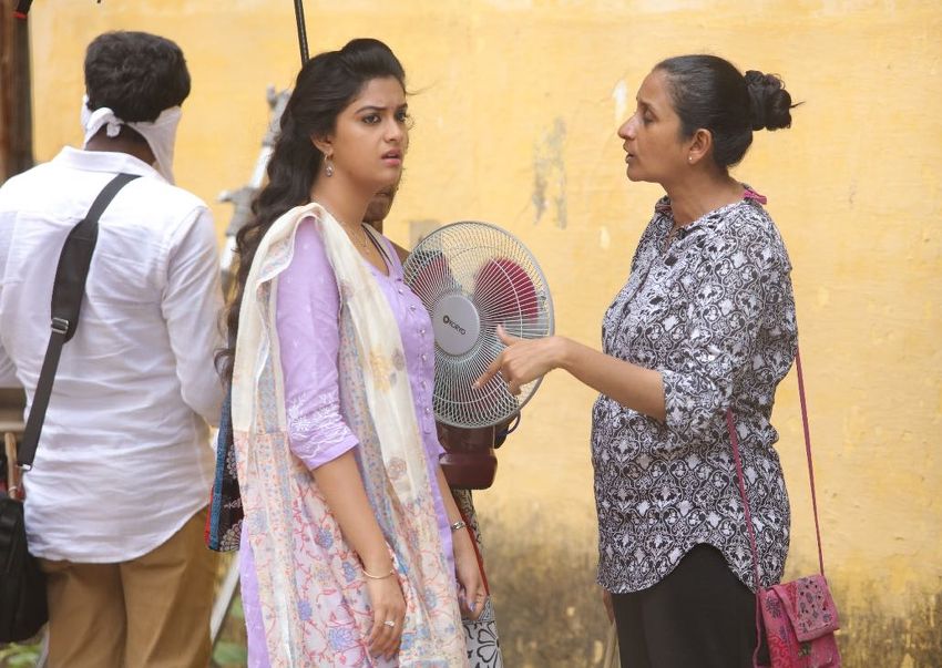 Costume Designer Anu Parthasarathy with Keerthy Suresh - Remo working stills