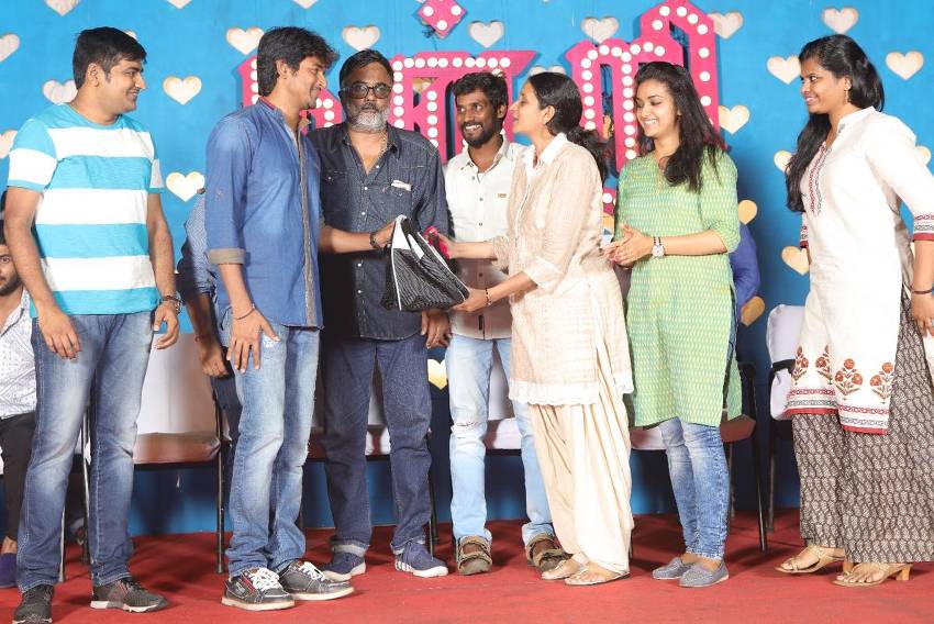 Costume Designer Anu Parthasarathy with Keerthy Suresh, Sivakarthikeyan & PC Sreeram