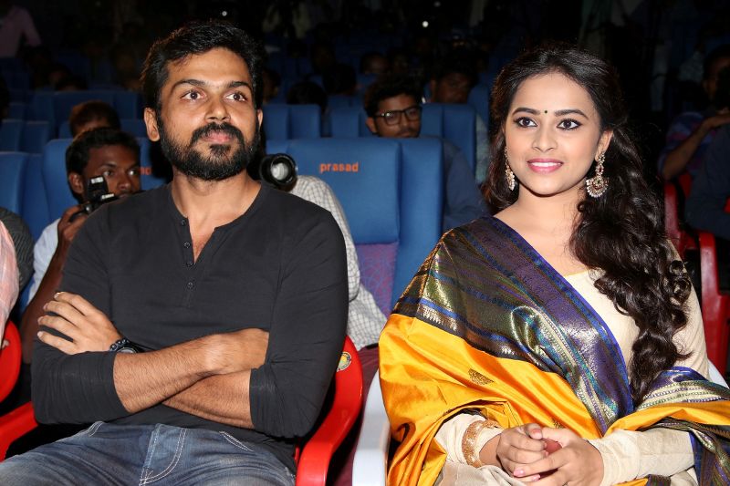 Karthi, Sri Divya  at Kashmora Audio Launch