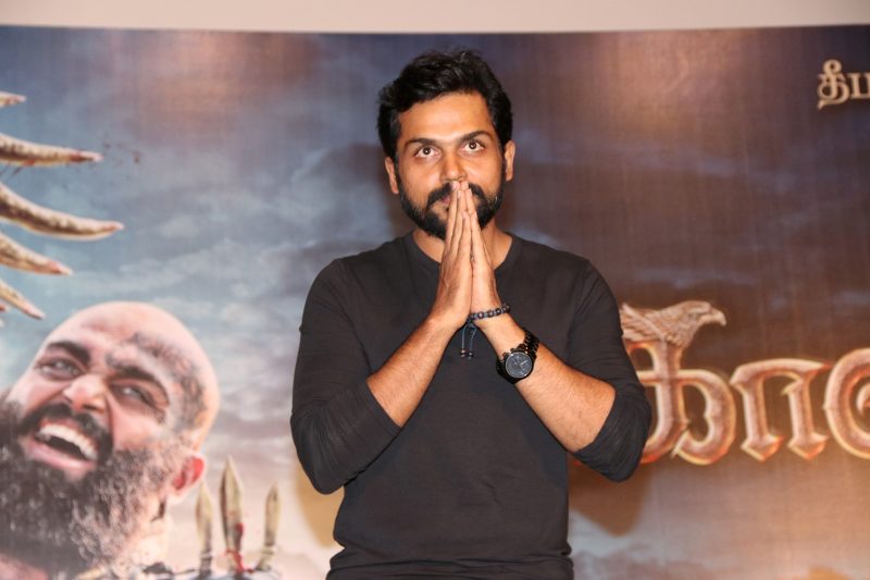 Actor Karthi at Kashmora Audio Launch