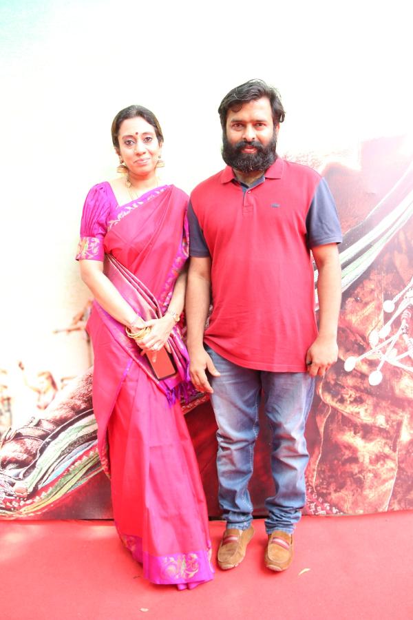 Music Composer Santhosh Narayanan with his wife at Audio Launch