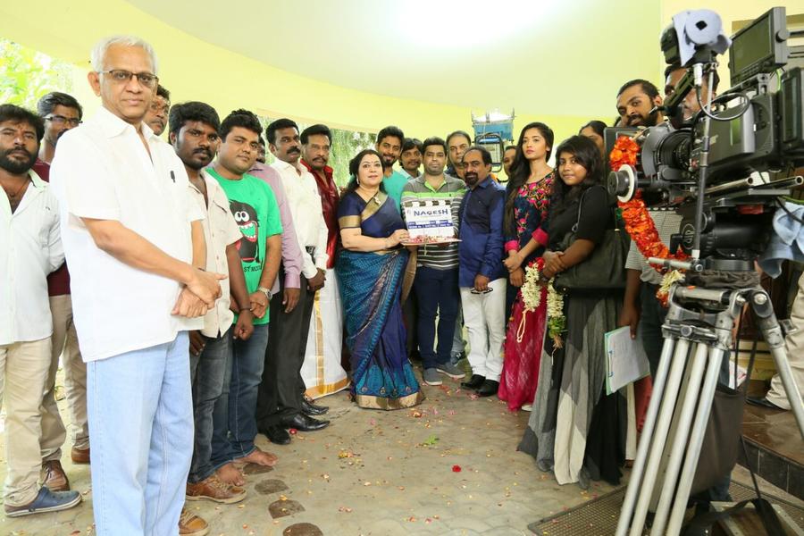 Nagesh Thiraiyarangam Movie Pooja Stills | Aari, Ashna Zaveri, Director Mohamad Issack