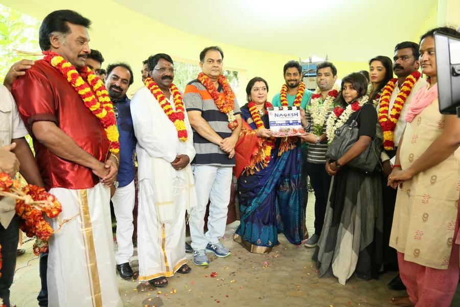 Nagesh Thiraiyarangam Movie Pooja Stills