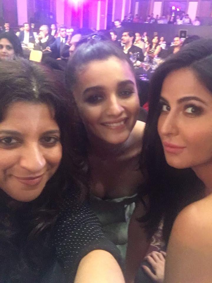 Katrina Kaif and Aila bhatt at Filmfare Glamour & Style Awards 2016
