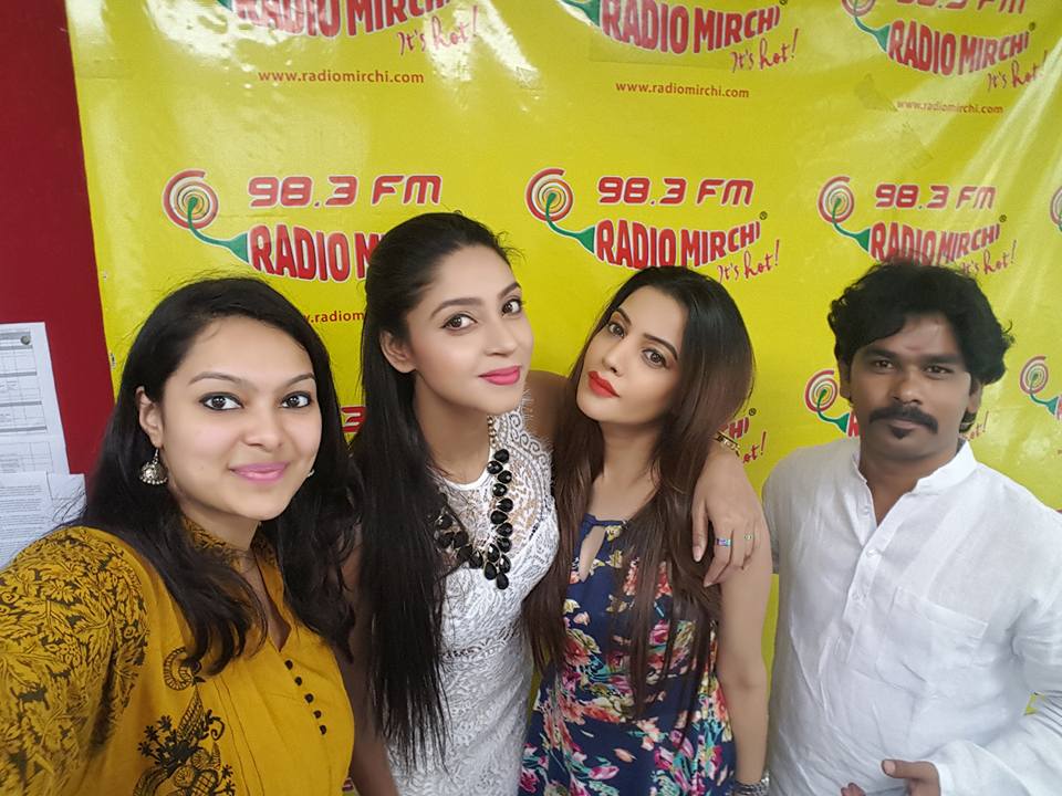 Diksha Panth and Angana Roy at Radio Mirchi 98.3 FM
