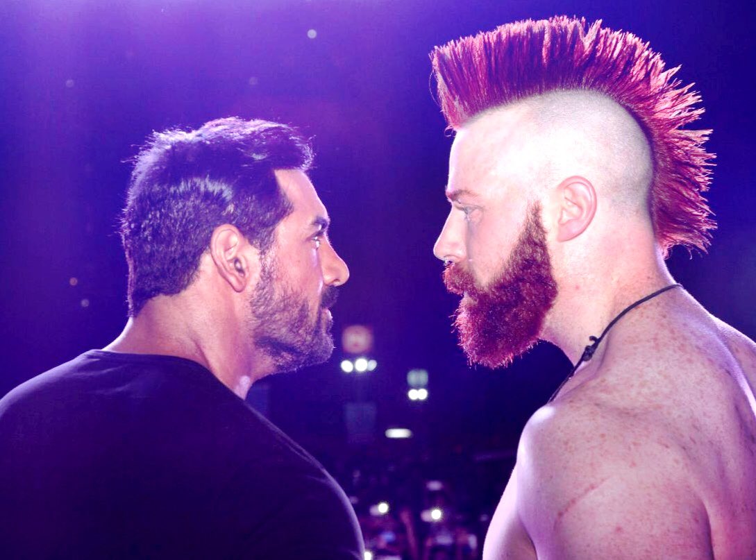 WWE Wrestler Sheamus and Actor John Abraham At Force 2 Promotion