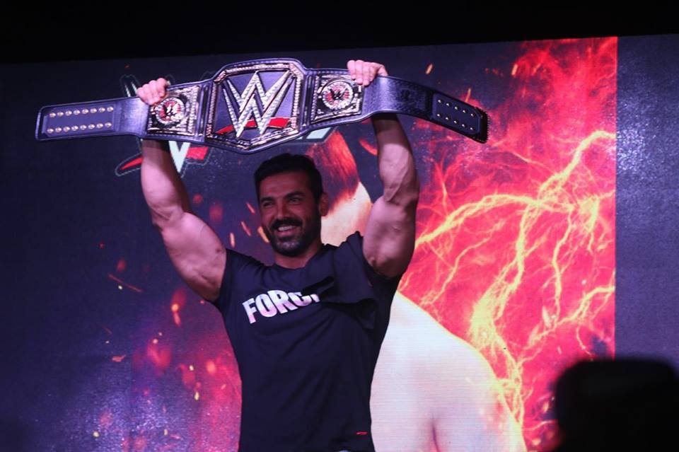 WWE Wrestler Sheamus and Actor John Abraham At Force 2 Promotion event