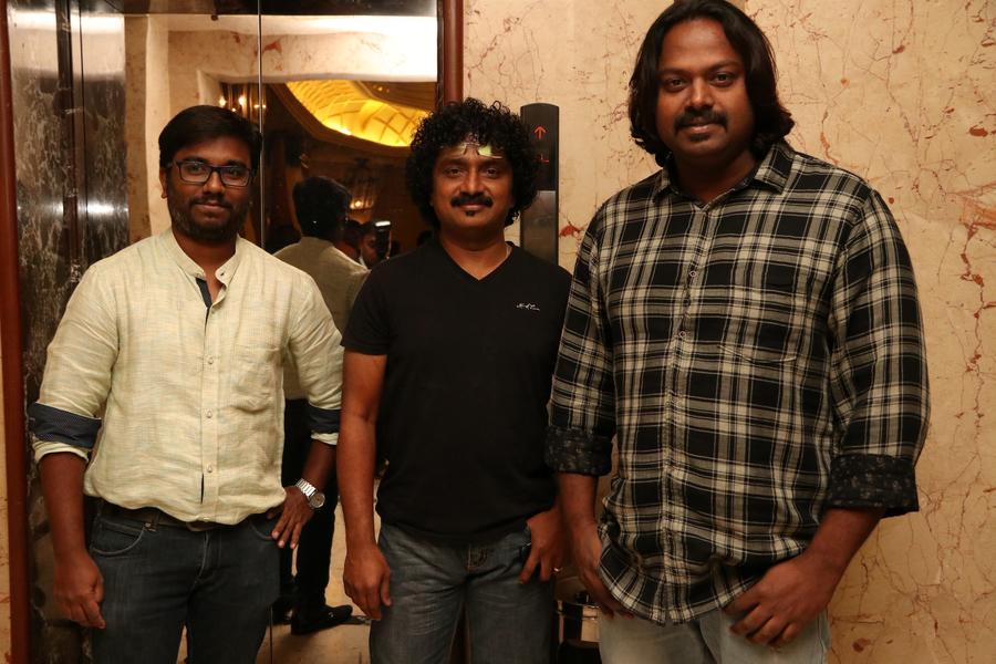 Kaashmora Movie Press Meet Stills - Director Gokul, Editor V. J. Sabu Joseph, Cinematographer Om Prakash