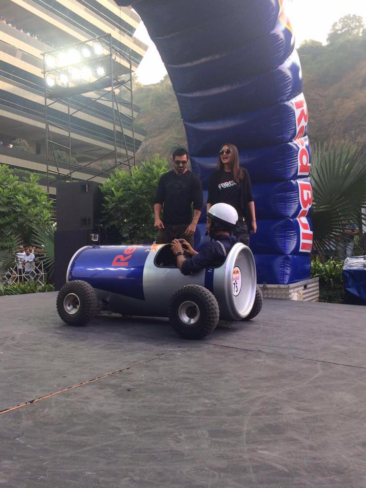 Force 2 Promotion : John Abraham, Sonakshi Sinha attend the annual Red Bull Soapbox Race