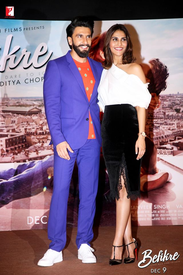 Ranveer Singh & Vaani Kapoor at the You And Me song launch from 'Befikre'