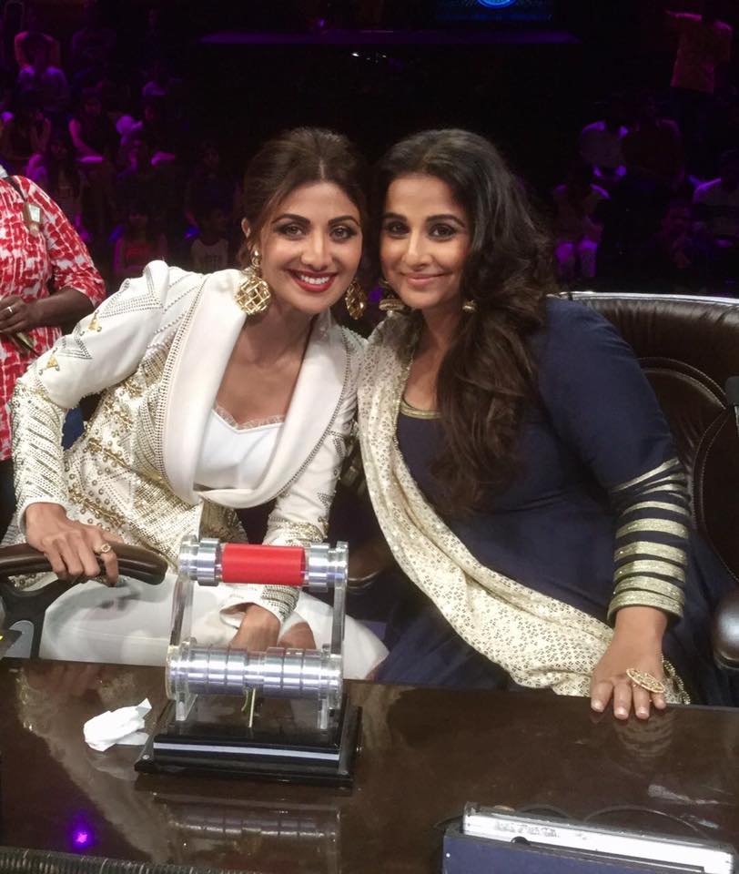 Vidya Balan, Shilpa Shetty on the sets of Super Dancer India