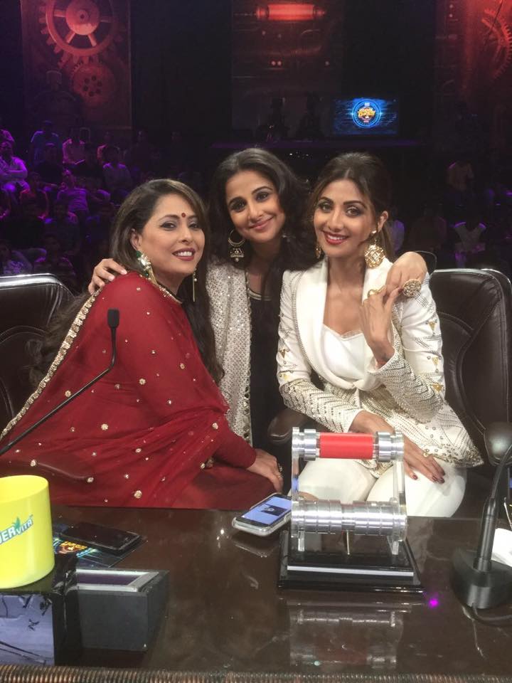Vidya Balan, Shilpa Shetty on the sets of Super Dancer India