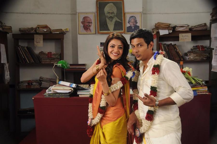 Jiiva, Kajal stills from Kavalai Vendam movie
