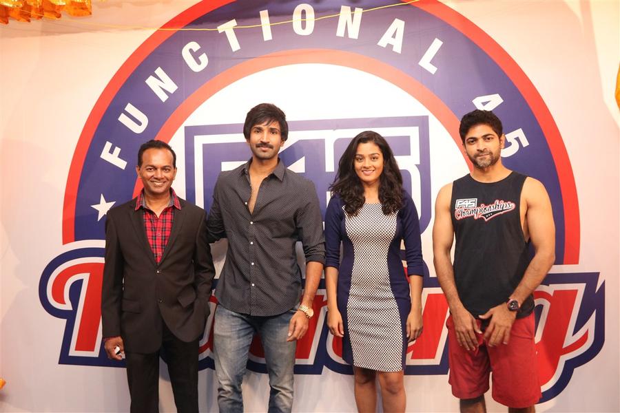 Actor Aadhi and Actress Gayathrie inaugurated the new fitness centre 'F45'
