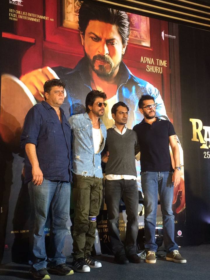 Shah Rukh Khan, Nawazuddin Siddiqui At Raees Trailer Launch