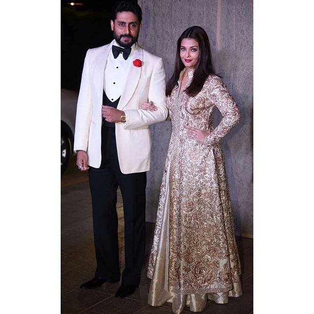 Abhishek Bachchan, Aishwarya Rai Bachchan attend the Manish Malhotra's birthday bash