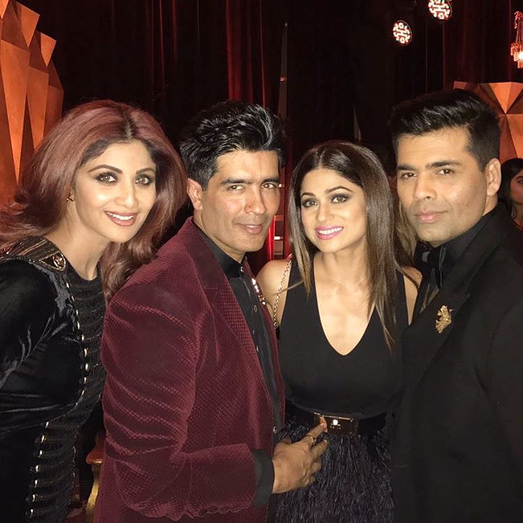 Shilpa Shetty, Madhuri Dixit, Karan Johar attend the Manish Malhotra's birthday bash
