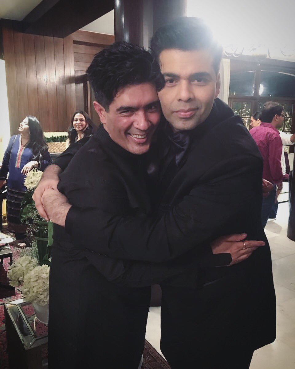 Karan Johar attend the Manish Malhotra's birthday bash