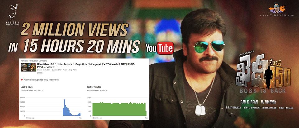 Chiranjeevi is back with MASS action in Khaidi No.150 teaser