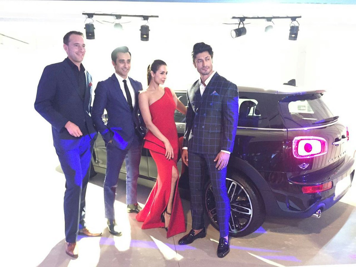 Malaika Arora Khan, Vidyut Jammwal and Rahul Khanna at the launch of a BMW mini in Mumbai !!