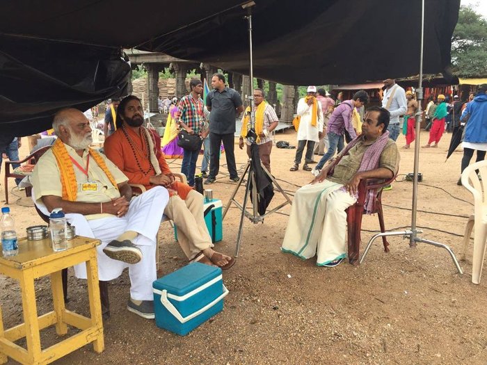 Om Namo Venkatesaya Telugu Movie Working Stills