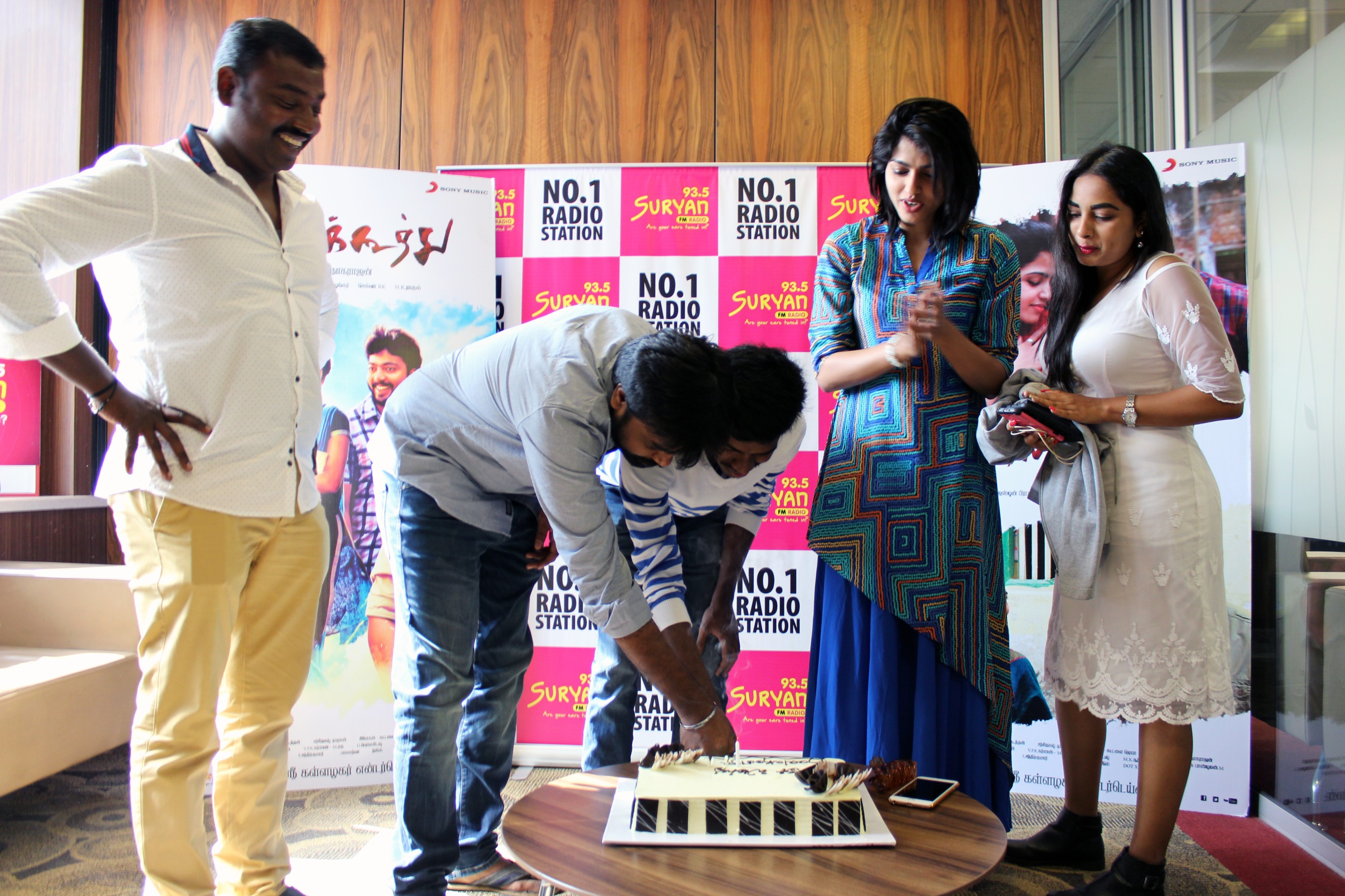 Music Director Justin Prabhakaran Shruthi Dange Dhansika at Kaala Koothu Audio Launch Stills