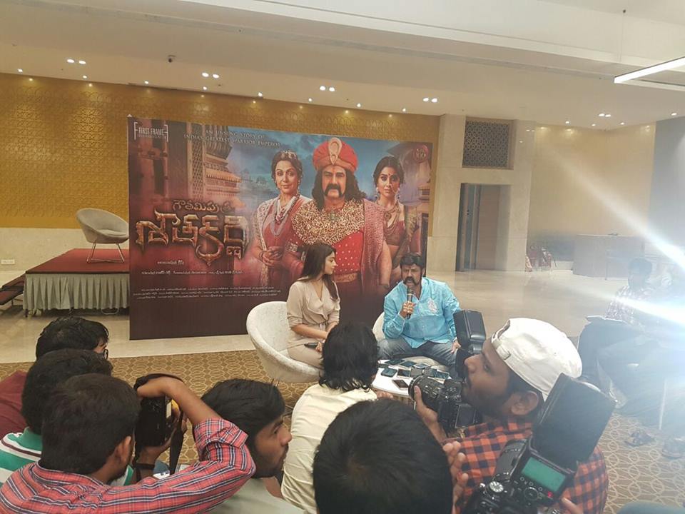 Nandamuri Balakrishna & Shriya Saran At Gautamiputra Satakarni film Media Interaction