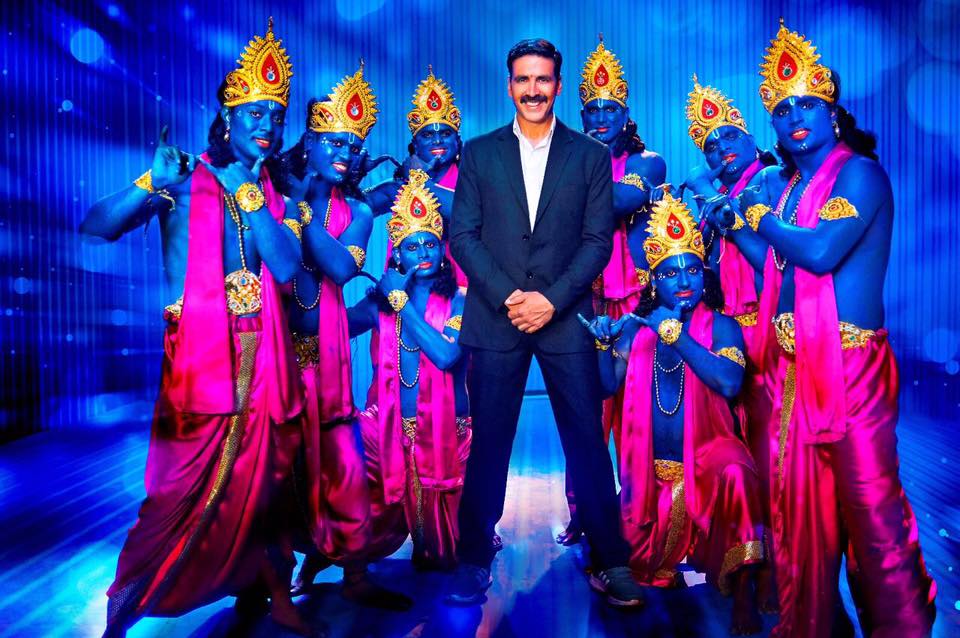 Actor Akshay Kumar in stills from the song Jolly Good Fellow