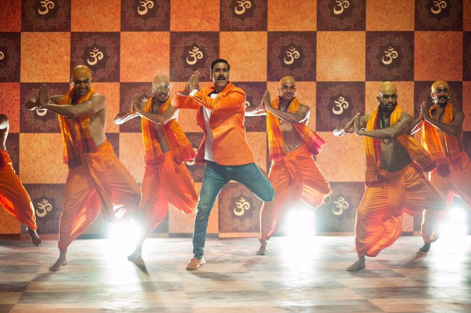 Actor Akshay Kumar in stills from the song Jolly Good Fellow