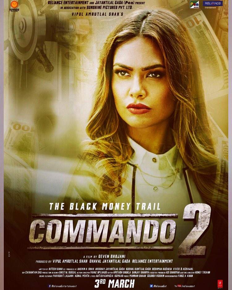 Commando 2 Posters : Esha Gupta