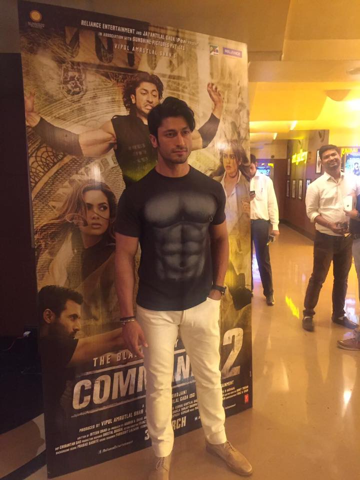 Vidyut Jammwal at Commando 2 trailer launch stills
