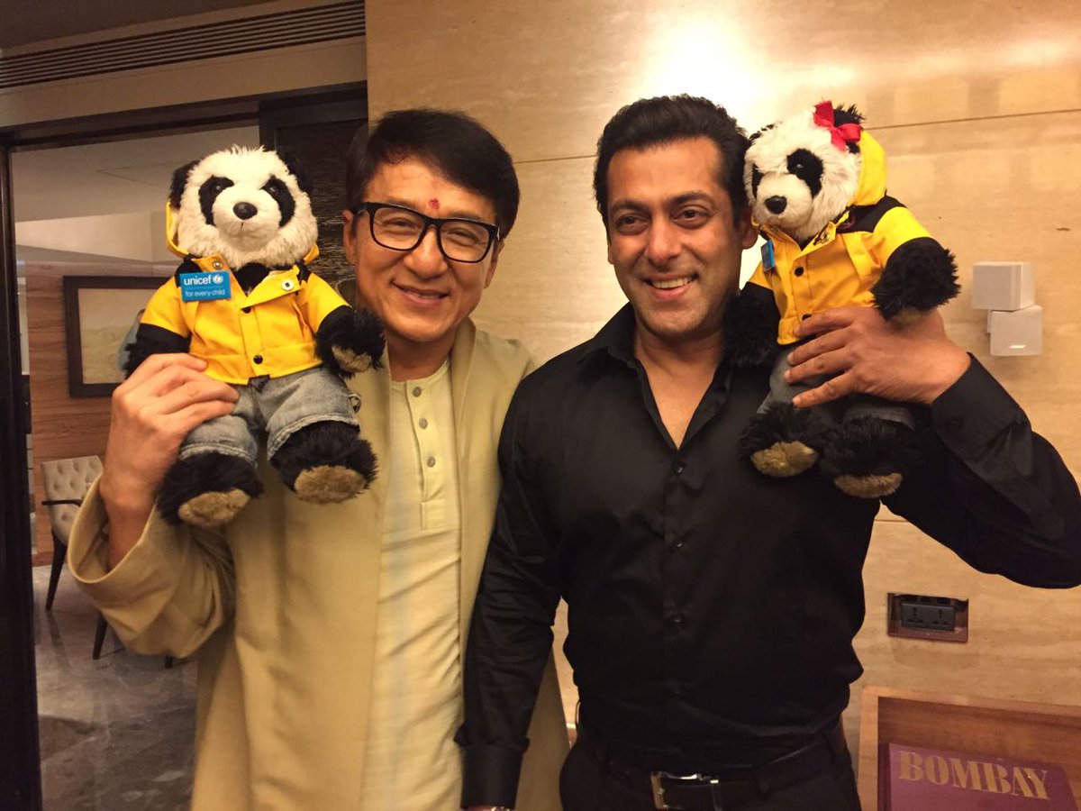 Jackie Chan Meets Salman Khan and Tiger Shroff