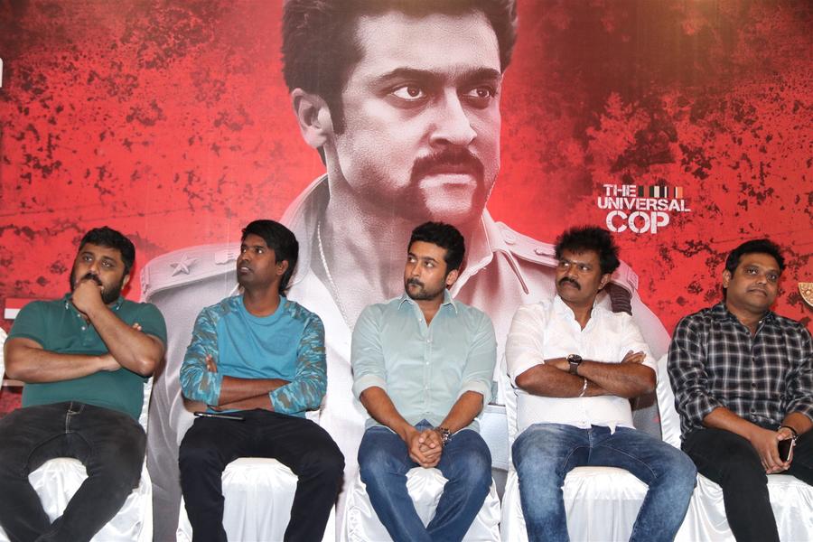 Suriya, Soori, Hari, Harris Jayaraj at Si3 aka Singam 3 Movie Press Meet